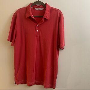 Travis Matthew golf Red Polo Shirt large
